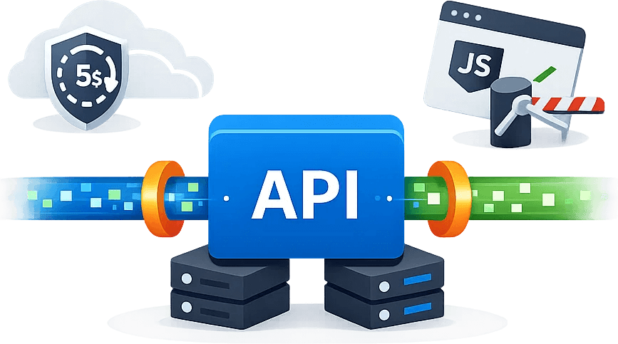 Schematic diagram of Cloudbypass API processing Cloudflare access verification and JavaScript requests